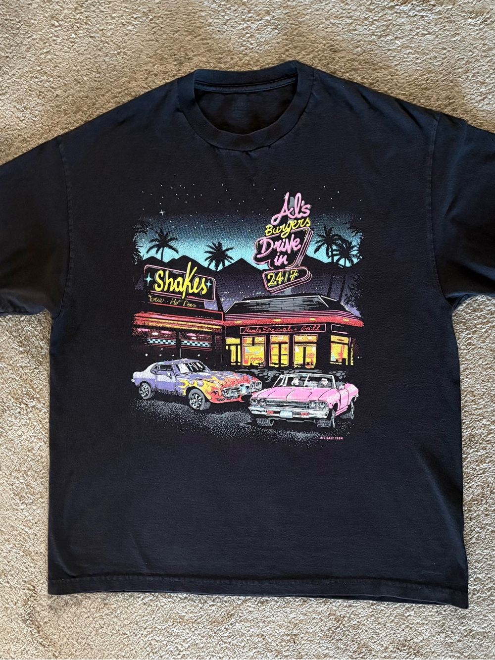 Al’s Burgers Graphic Black Tshirt by J. Galt (Brandy Melville) OS or Large